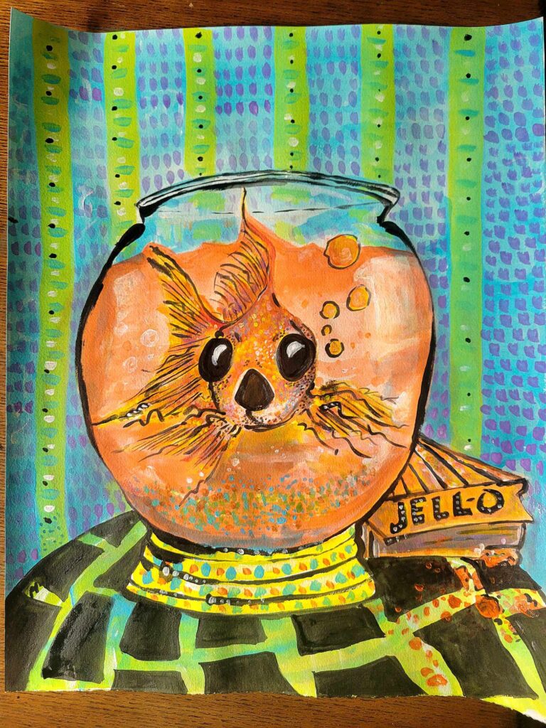 Jellofish Original Artwork by Bruce Mayo